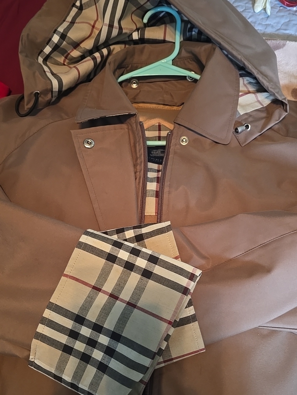 BURBERRY Womens' Brown Jacket for rain or shine.